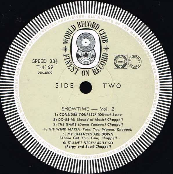 Various : Showtime 2 (LP, Comp, Mono, Club)