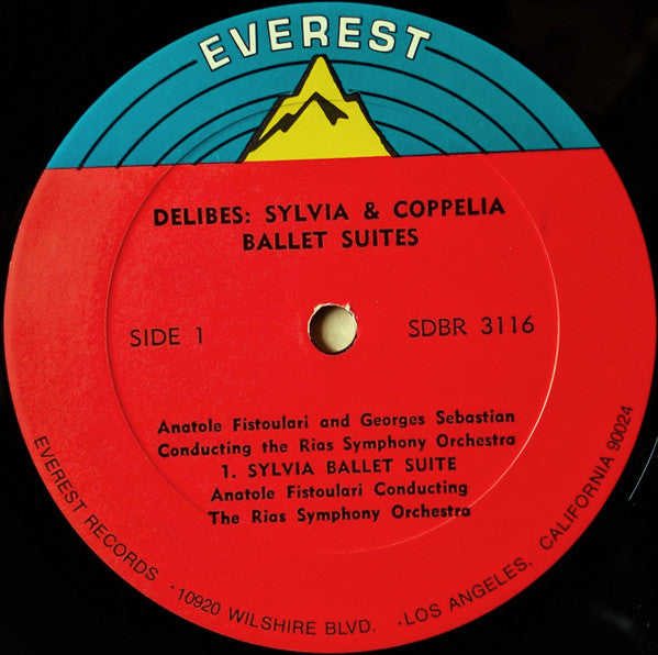 Léo Delibes – Anatole Fistoulari & Georges Sebastian Conducting RIAS Symphonie-Orchester Berlin : Sylvia & Coppelia Ballet Suites (LP, RP)