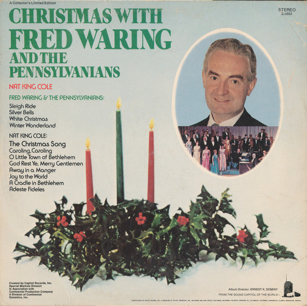 Nat King Cole, Fred Waring & The Pennsylvanians : Christmas With Nat King Cole And Fred Waring & The Pennsylvanians (LP, Comp, Ltd, Jac)