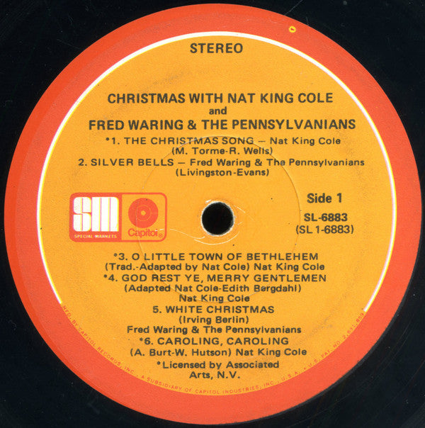 Nat King Cole, Fred Waring & The Pennsylvanians : Christmas With Nat King Cole And Fred Waring & The Pennsylvanians (LP, Comp, Ltd, Jac)