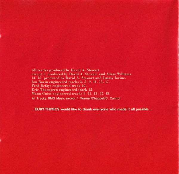 Eurythmics : Greatest Hits (CD, Comp, Dis)