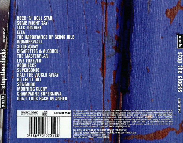 Oasis (2) : Stop The Clocks (2xCD, Comp)