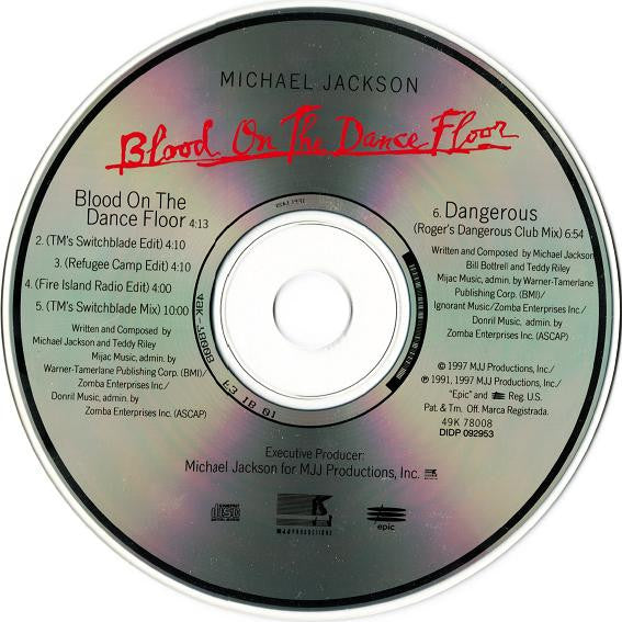 Michael Jackson : Blood On The Dance Floor (CD, Maxi)