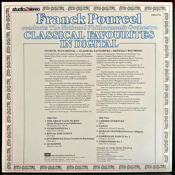 Franck Pourcel Conducts National Philharmonic Orchestra : Classical Favourites In Digital (LP, Album)
