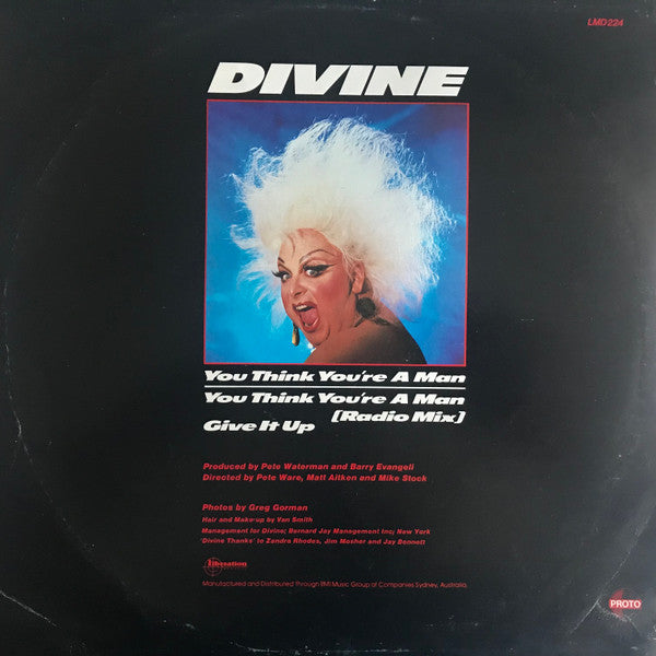 Divine : You Think You're A Man (12", Single)