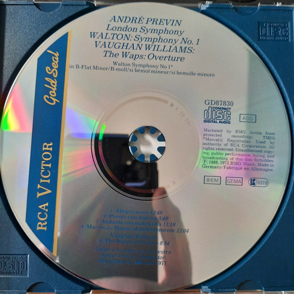 Walton* - André Previn, London Symphony Orchestra : Symphony No.1 (CD, RE, RM)