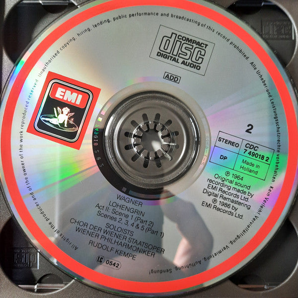 Richard Wagner / Wiener Philharmoniker / Wiener Staatsopernchor / Rudolf Kempe / Jess Thomas / Elisabeth Grümmer / Christa Ludwig / Dietrich Fischer-Dieskau / Gottlob Frick / Otto Wiener : Lohengrin (3xCD, RE, RM + Box)