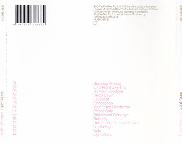 Kylie* : Light Years (CD, Album, RE, Reg)