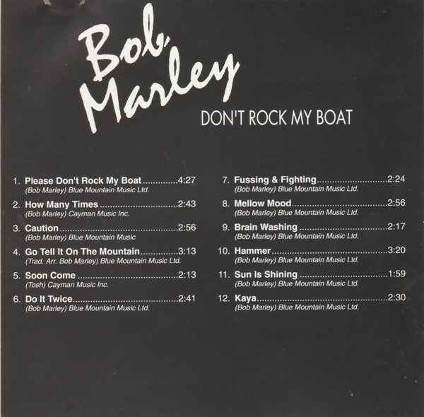 Bob Marley : Don't Rock My Boat (CD, Comp)