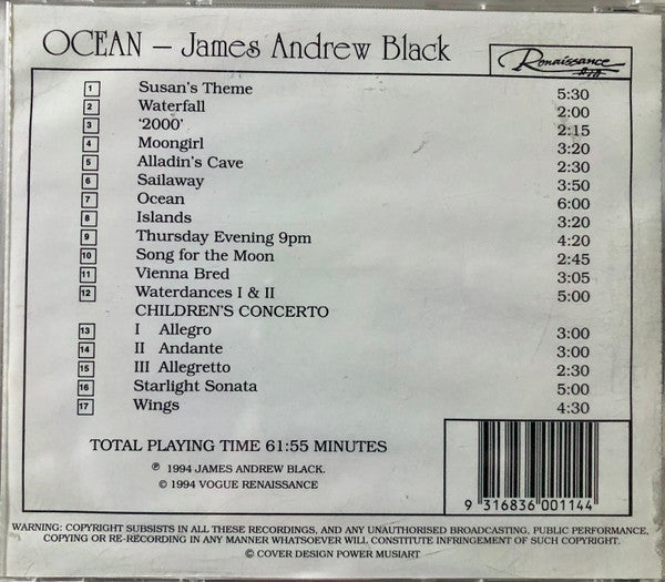 James Andrew Black : Ocean (CD, Album)