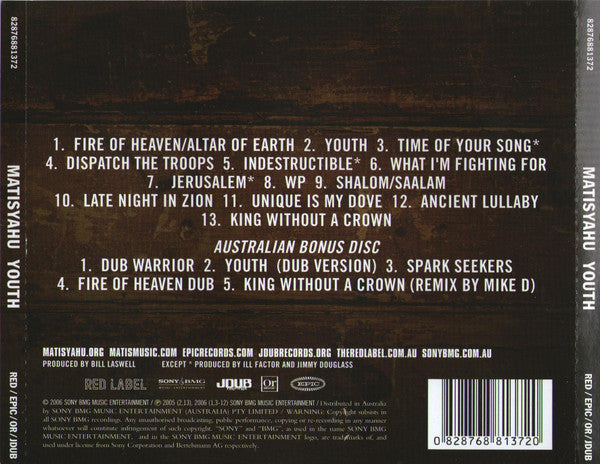 Matisyahu : Youth (2xCD, Album, Ltd)