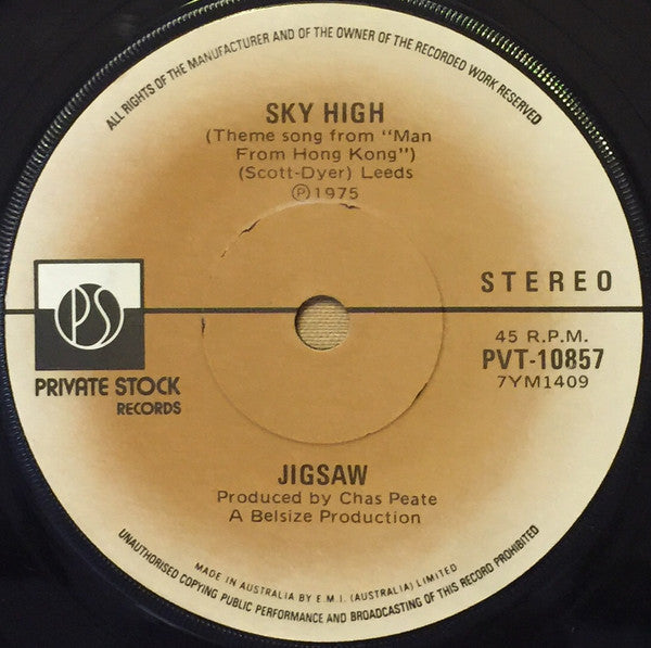 Jigsaw (3) : Sky High (7", Single)