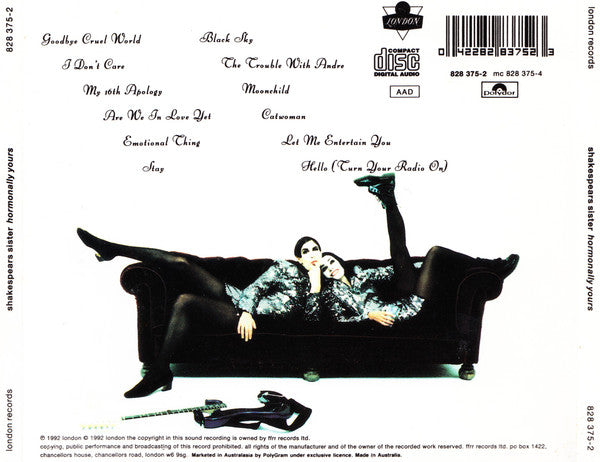 Shakespear's Sister : Hormonally Yours (CD, Album)