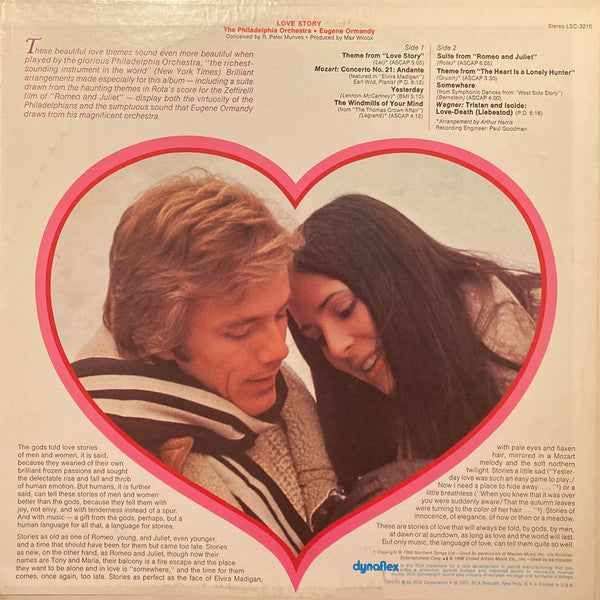 The Philadelphia Orchestra : Love Story (LP, Album)
