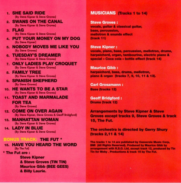 Tin Tin (5) : Tin Tin (CD, Album, RE, RM)