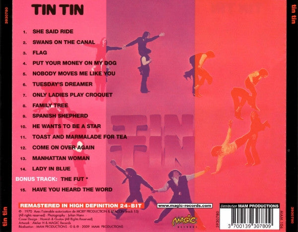 Tin Tin (5) : Tin Tin (CD, Album, RE, RM)