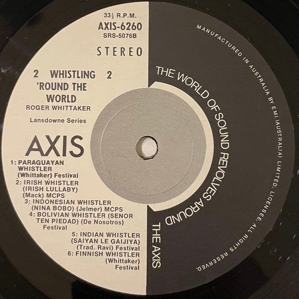 Roger Whittaker : Whistling 'Round The World (LP, Album, Comp)