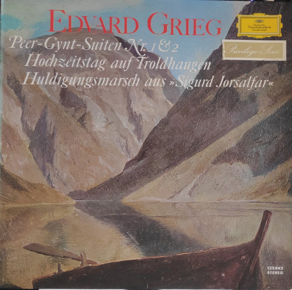 Edvard Grieg : Peer Gynt-Suiten Nr. 1 &. 2 / Hochzeitstag Auf Troldhaugen / Huldigugsmarsch Aus »Sigurd Jorsalfar« (LP, Comp)