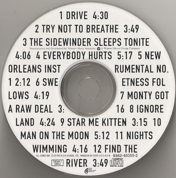 R.E.M. : Automatic For The People (CD, Album, RE)