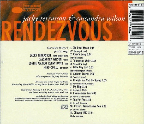 Jacky Terrasson & Cassandra Wilson : Rendezvous (HDCD, Album)