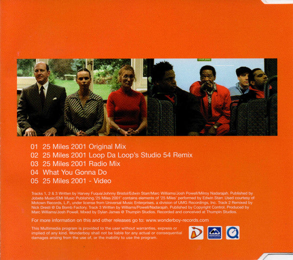 The Three Amigos : 25 Miles 2001 (CD, Maxi, Enh)