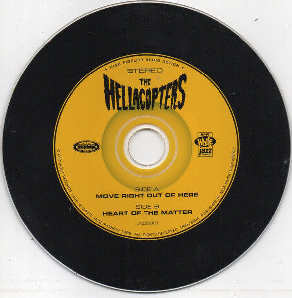 The Hellacopters : Move Right Out Of Here (CD, Single, Car)