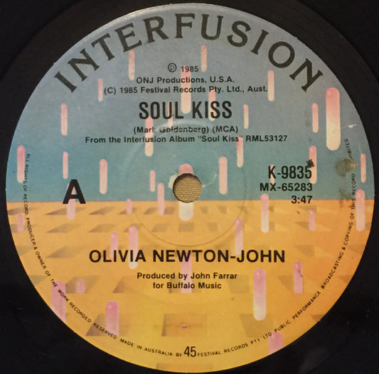 Olivia Newton-John : Soul Kiss (7", Single)