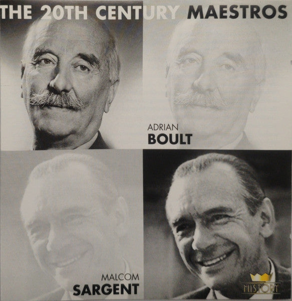 Sir Adrian Boult, Sir Malcolm Sargent : The 20th Century Maestros (2xCD, Comp, Mono, RM)