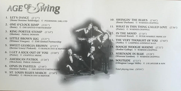 The BBC Big Band : Age Of Swing (CD, Comp)