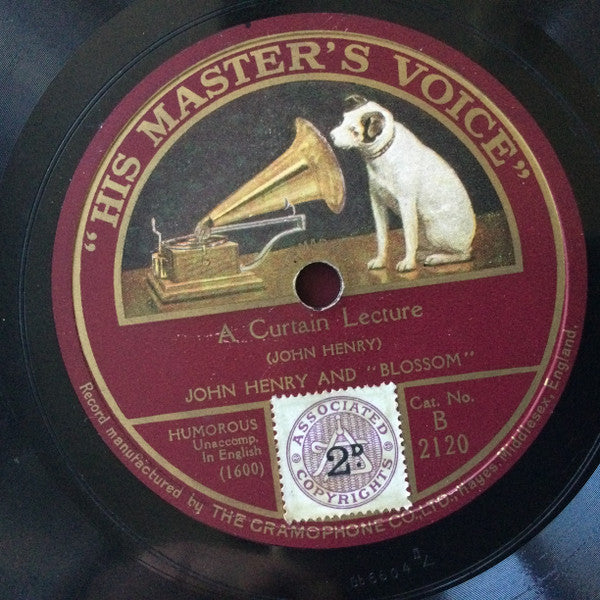John Henry (4) And Blossom (3) / John Henry (4) : A Curtain Lecture / Joe Murgatroyd Says (Shellac, 10")