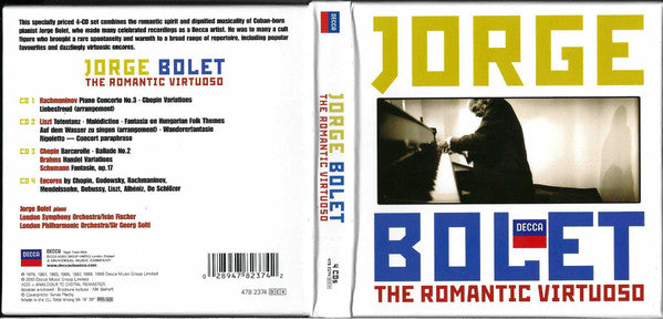Jorge Bolet : The Romantic Virtuoso (4xCD, Comp + Box)