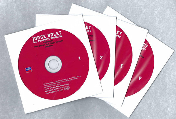 Jorge Bolet : The Romantic Virtuoso (4xCD, Comp + Box)