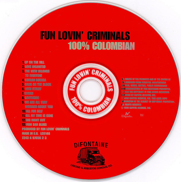 Fun Lovin' Criminals : 100% Colombian (CD, Album)