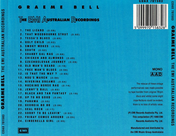 Graeme Bell : The EMI Australian Recordings (CD, Comp)