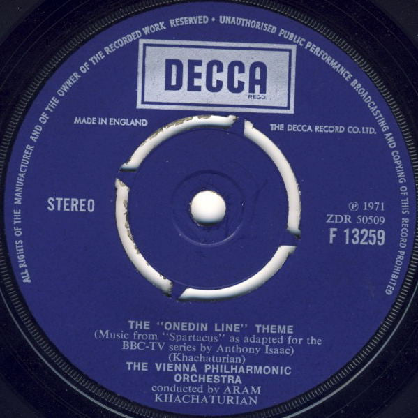 The Vienna Philharmonic Orchestra* : The "Onedin Line" Theme (7", Single)