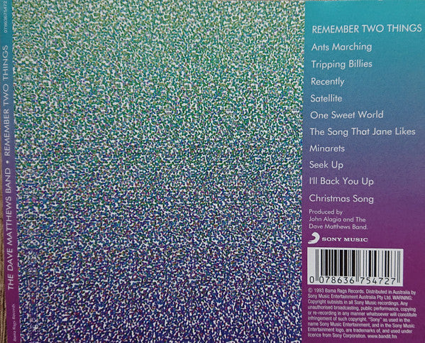 The Dave Matthews Band* : Remember Two Things (CD, Album, RE)