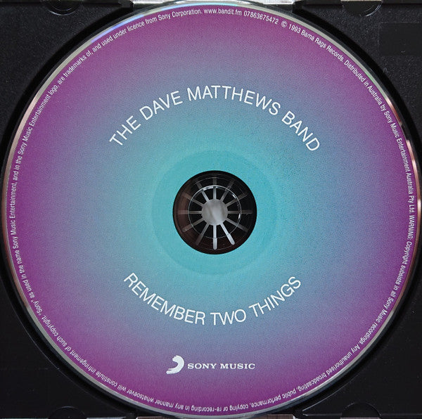 The Dave Matthews Band* : Remember Two Things (CD, Album, RE)