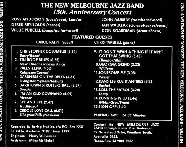 The New Melbourne Jazz Band : 15th Anniversary Concert (CD, Album)