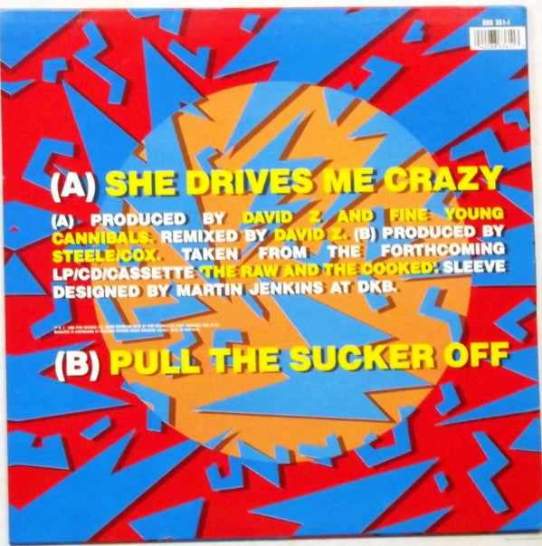 Fine Young Cannibals : She Drives Me Crazy (12", Single)