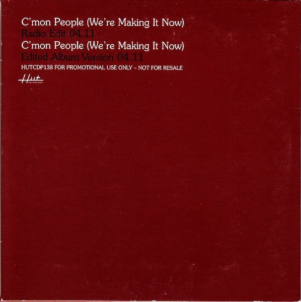 Richard Ashcroft : C'mon People (We're Making It Now) (CD, Single, Promo)