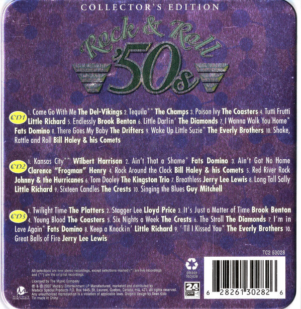 Various : Rock & Roll '50s Collector's Edition (3xCD, Comp + Box, 3-C)