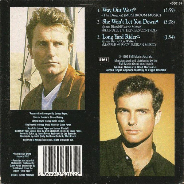 James Blundell & James Reyne : Way Out West (CD, Single)