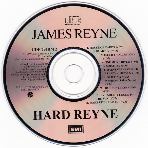 James Reyne : Hard Reyne (CD, Album)