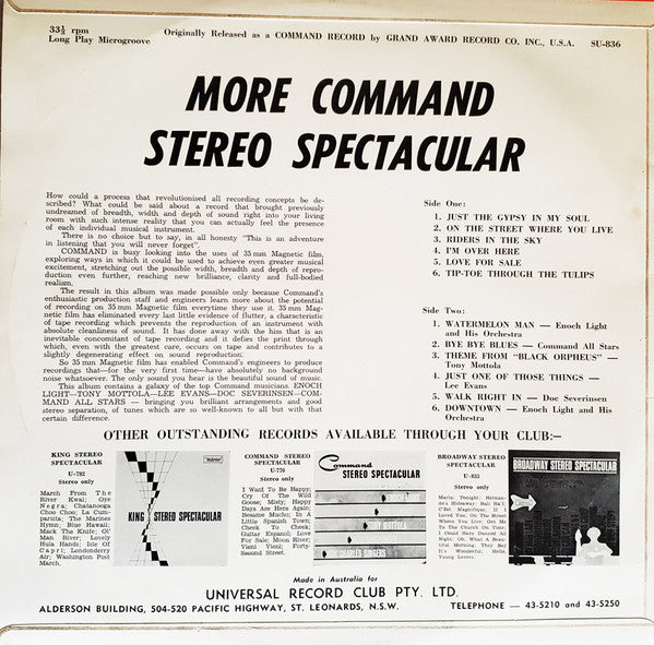 Various : More Command Stereo Spectacular (LP, Comp)
