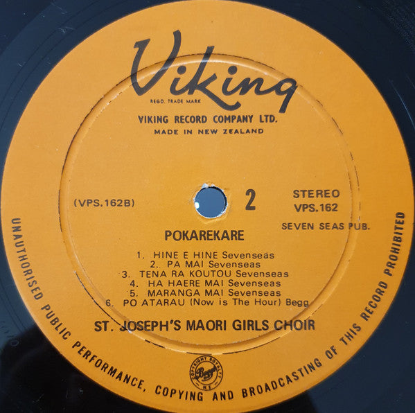 St Josephs' Maori Girls Choir* : Pokarekare (LP, Album)