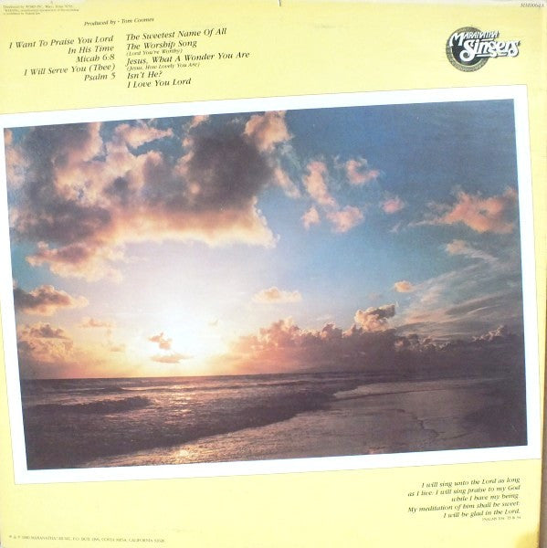 The Maranatha Singers : In His Time:  Praise 4 (LP, Mon)