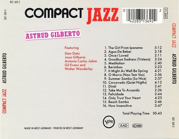 Astrud Gilberto : Astrud Gilberto (CD, Comp)