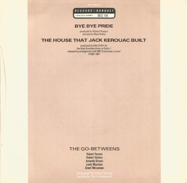 The Go-Betweens : Bye Bye Pride (7", Single)