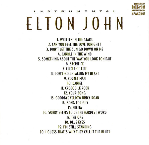 The Rocket Men : Instrumental Elton John (CD, Album)