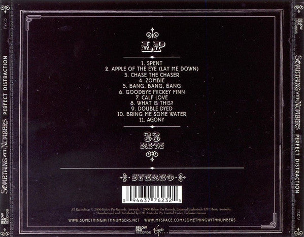 Something With Numbers : Perfect Distraction (CD, Album)
